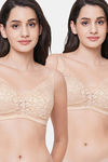 Wacoal Single Layered Non Wired Full Coverage T-Shirt Bra (Pack of 2) - Beige — thumbnail 1